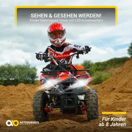 ACTIONBIKES MOTORS Torino Elektro-Kinderquad 1000 Watt schwarz/weiß/rot (Polo)