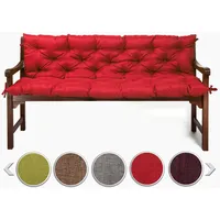sunnypillow Bankauflage 110 x 40 x 40 cm rot 1 St.