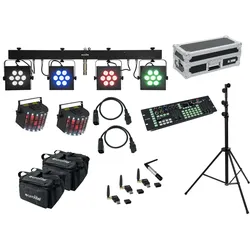 EUROLITE Set LED KLS-3002 + Laser Derby Mobile Bundle