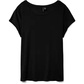 Vero Moda VMAVA PLAIN SS TOP JRS NOOS Schwarz S