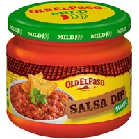 Old El Paso Tortilla Salsa Dip Chunky – Mild-würzige Tomaten-Salsa mit Stückchen – 1 x 312 g