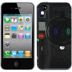 König Design Schutzhülle Hard Case Hülle für Handy iPhone 4 & 4S Fotoapparat (iPhone 4, iPhone 4S), Smartphone Hülle, Mehrfarbig