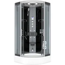 AcquaVapore Dampfdusche Duschkabine Sauna Dusche D58-63T3-EC 100x100 cm mit 2K Scheiben Versiegelung