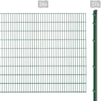 Arvotec Doppelstabmattenzaun ARVOTEC "EXCLUSIVE 183 zum Einbetonieren", grün (dunkelgrün), H:183cm, Stahl, Kunststoff, Zaunelemente, Zaunhöhe 183 cm, Zaunlänge 2 - 60 m