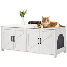 Vevor Katzenschrank 1,19x0,46x0,5m Weiß