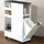 KESPER Nischenregal weiß Spanplatte B/H/L: ca. 25x86x60 cm weiß/grau (24850-13)