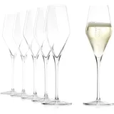 Stölzle Lausitz Quatrophil Champagnergläser 6er Set transparent