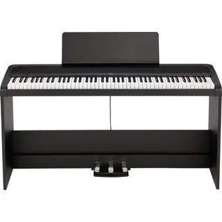 Korg B2+SP Digitalpiano mit 88 Gewichteten Tasten und Ständer und Pedalen - Schwarz