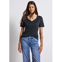 STREET ONE Damen, T-Shirt mit Herzausschnitt - 34