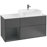 Villeroy & Boch Waschtischunterschrank 120 x 60,3 x 50,1 cm Grau