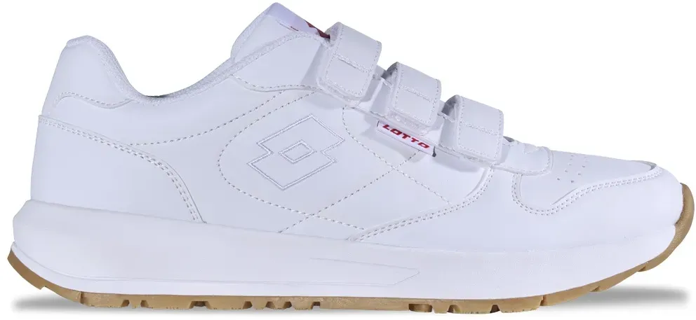 Sneaker LOTTO, Herren, Gr. 43, weiß, Synthetik, clean, Schuhe Sneaker, - mit Flexkerben für einen natürlichen Bewegungsablauf