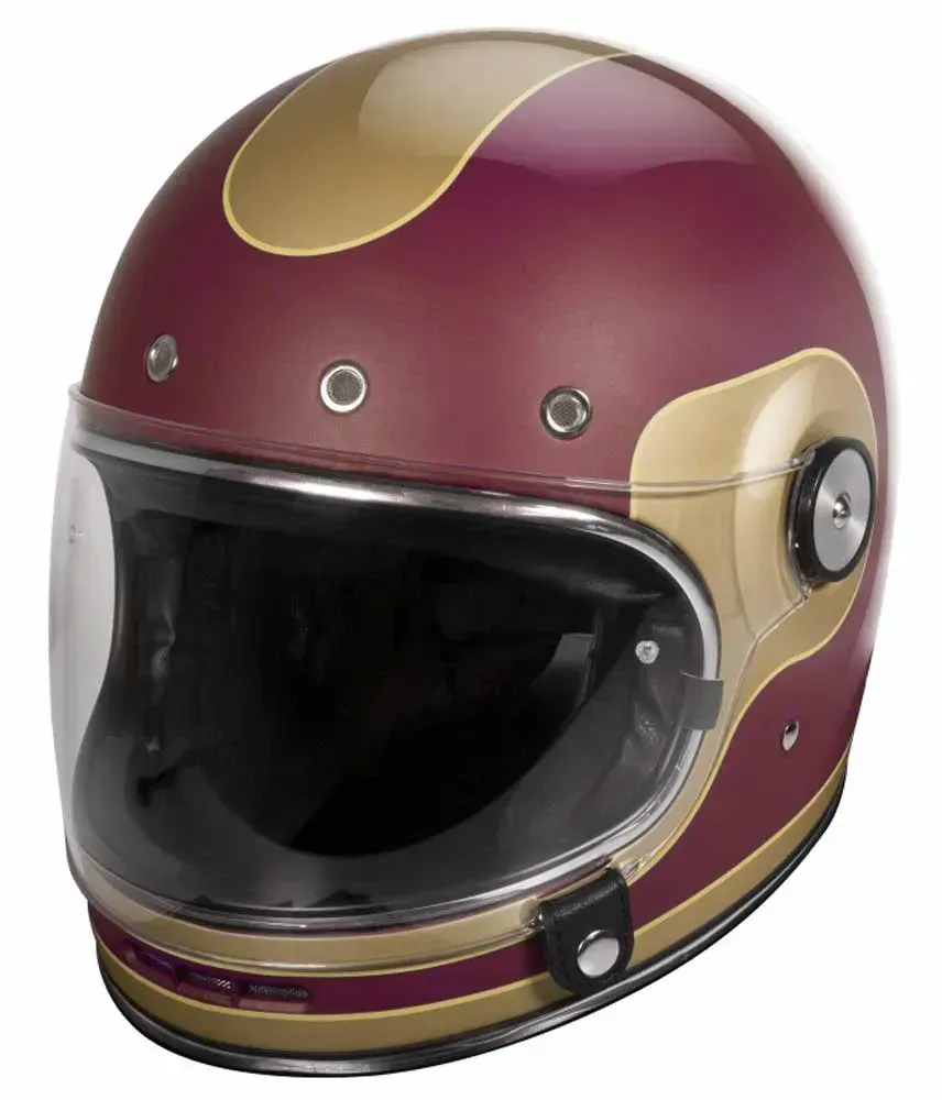 Stormer Origin Solid Integralhelm - Burgundy / Gold / Pearl - XS