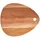 Zeller Schneidebrett Tropfenform Holz 1-tlg. 30 x 26 x 2 cm Beige
