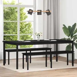vidaXL Esstisch 200 x 75 x 100 cm schwarz