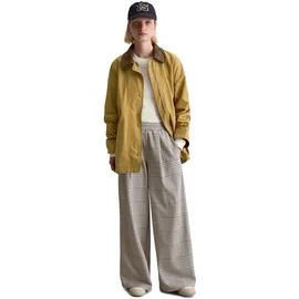 Marc O'Polo Marc OߴPolo Denim Damen, Übergangsjacke mit Cord-Kentkragen relaxed fit, Beige (golden ocher), L, - L
