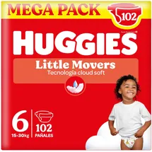 Huggies Little Movers Größe 6 102 St. (3 x 42), Monatsbox