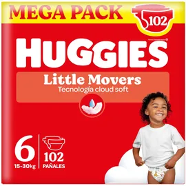 Huggies Little Movers Größe 6 102 St. (3 x 42), Monatsbox