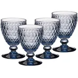 Villeroy & Boch Boston Coloured Weißweingläser 4er Set Blau