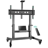 ONKRON TS1991E-B TV-Ständer 50-100 Zoll 130 cm Schwarz Kunststoff/Stahl