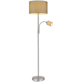 GLOBO RGB LED Stehleuchte Textil, Lesespot verstellbar, H 170 cm