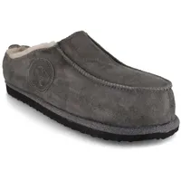 LAMMBOCK Sheepskin Slip-On Lammfell Hausschuhe für Damen Herren, grau Hausschuh Winterhausschuhe aus Lammfell, temperaturregulierend blau|grau 39 EU