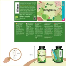 Vegavero Ashwagandha Bio Kapseln 180 St.
