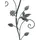 DanDiBo Ambiente Rankhilfe mit Blumen Rankgitter 110 x 6,5 cm Gold