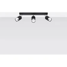 Sollux SL.1066 Deckenleuchte NERO 3 schwarz/chrom