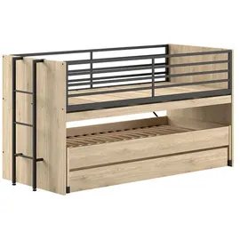 Vipack Halbhochbett SAM 90 x 200 cm Eiche braun