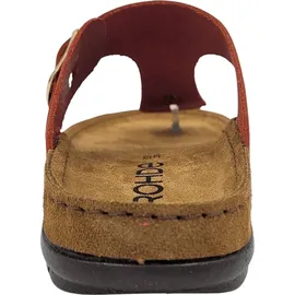 ROHDE Damen Zehentrenner Pantolette Leder Rodigo-D 5860, Größe:39 EU, Farbe:Rot
