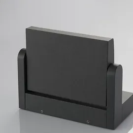 LINDBY Außenwandleuchte Aluminium 20,5 x 10,5 x 10,5 cm 1 x 10,8 W LED schwarz