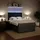 vidaXL Boxspringbett 140 x 200 cm Dunkelgrau
