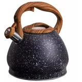 REIFOR Wasserkessel Teekessel Wasserkocher Edelstahl Wasserflasche Induktion Teekocher Camping Kochherd Teekannen Herdplatte Teekessel Wasserkocher Herd(3.4L)