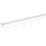 SN DECO GROUP Gardinenschiene Objektschiene RS, 1-läufig, Fixmaß, mit Bohren, verschraubt, Aluminium weiß 350 cm x 1,87 cm