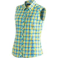 Maier Sports Paloma Ärmelloses Hemd - Blue Yellow Check