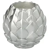 Papstar STARPAK Kugelkerze Pine Cone silber, 1 St.