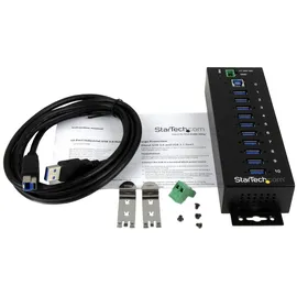 Startech StarTech.com 10 Port USB 3.0 HUB 10-Port Industrial USB 3.0, ST1030USBM