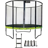 Punchi Green 300 Trampolin + Leiter + Kit grün 305 CM