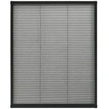 vidaXL Insektenschutz-Plissee für Fenster 80 x 100 cm Anthrazit
