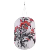 Starnearby 10Zoll Japanische Laterne Solar Lampions Außen Wetterfest Lampions Solar Outdoor Solarlampions für Außen Hängend Laterne für Gärten Höfen Balkon Terrasse Fest Deko (E)