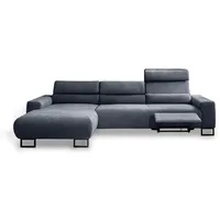 Segmüller Werkstätten Ecksofa Maxime03 Stoff Blau Navy