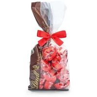 Lindt Schokolade LINDOR Schokoladenherzen | 500 g | Ca. 35 Vollmilch Herzen mit unendlich zartschmelzender Füllung | Pralinengeschenk | Schokoladengeschenk