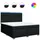 vidaXL Boxspringbett mit Matratze Schwarz 180x200 cm Stoff