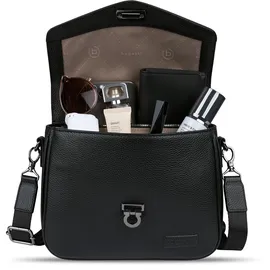 Bugatti Elsa Umhängetasche Leder 25 cm schwarz