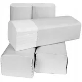 8000 Blatt Papierhandtücher ZEFIR Falthandtücher Papierhandtuchspender Premium, extra weiche Zickzack, V/ZZ-Falz, 2lagig 25 x 21 cm ZZ-Falz weiß, Cellulose!!!