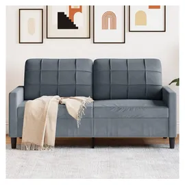 vidaXL 2-Sitzer-Sofa Dunkelgrau 140 cm Samt