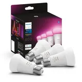 Philips Hue mit Bridge V2 + 4 White & Color Ambiance E27 806lm