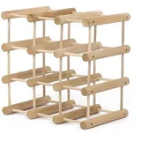 Proregal Weinregal Hellbraun, Holz, Kiefer, Rechteckig, 36x36x24 cm, Wohnzimmer, Regale, Weinregale