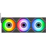 Thermaltake SWAFAN INFINITY ARGB Sync 3Pack Fan PC-Gehäuse-Lüfter Schwarz 3 Stück(e)