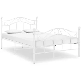 furnicato Bett 120 x 200 cm Weiß
